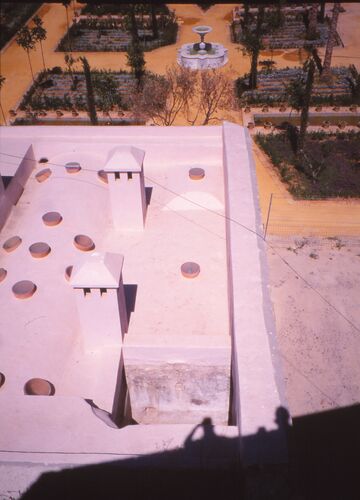 Extradós de las bóvedas del hammam del alcázar de Jerez después de su restauración
