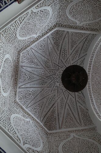 Bóveda del mihrab de la mezquita de los Andalusíes de Fez
