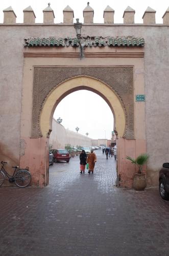 Puerta actual interior del lado norte de la Bāb Aknāw