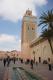 Fachada oeste y alminar de la mezquita de la Qasba de Marrakech