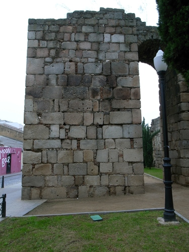 Cara noroeste de la torre albarrana 3 de la alcazaba de Mérida