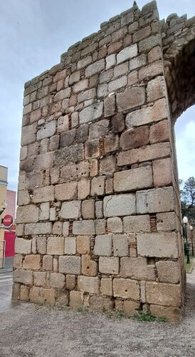 Cara noroeste de la torre albarrana 3 de la alcazaba de Mérida