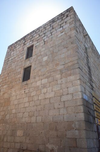 Frente noroeste de la torre albarrana 5 de la alcazaba de Mérida