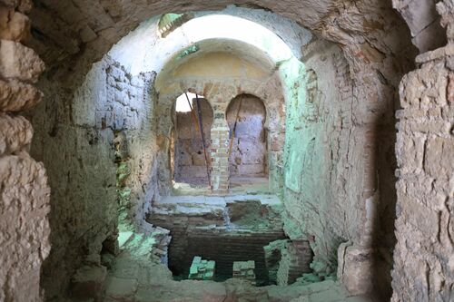 Vista de la sala caliente del hammam del barrio de San Pedro de Córdoba