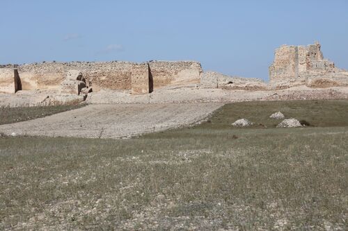 Detalle de un lienzo meridional del recinto de Calatrava la Vieja