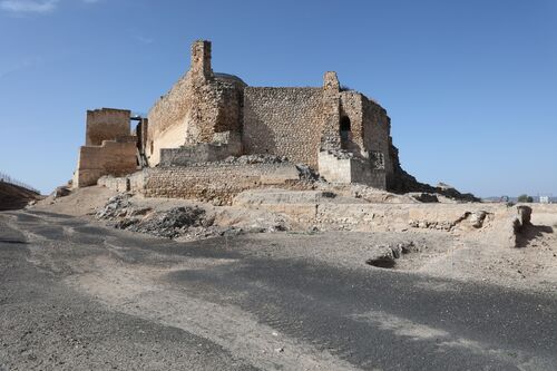 Frente oriental de la alcazaba de Calatrava la Vieja