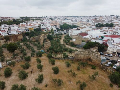 Extremo norte del recinto amurallado de Sanlucar la Mayor