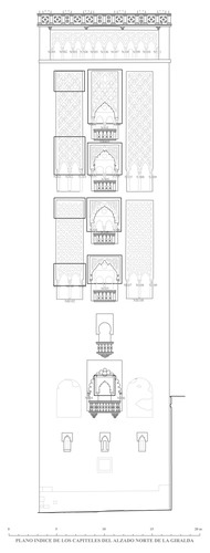 Inventario de capiteles lado N del alminar de la mezquita almohade de Sevilla