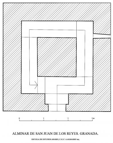 Planta del alminar de San Juan de los Reyes