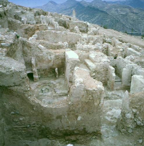 Vista de las ruinas del barrio oriental de Medina Siyasa