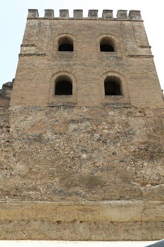 La Torre Blanca de Sevilla desde el suroeste (interior de la ciudad)