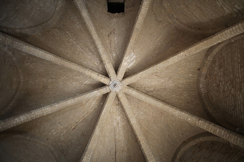 Bóveda de la sala gótica superior del nivel 4 de la Torre de la Plata de Sevilla