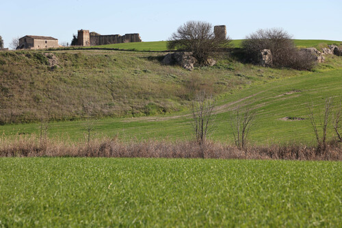 Restos de la muralla occidental de Tejada la Nueva