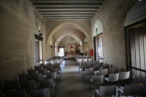 Interior del salón bajo de la crujía oriental del alcázar de la puerta de Sevilla en Carmona