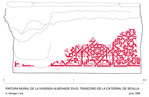 Decoración de la vivienda almohade del trascoro de la catedral