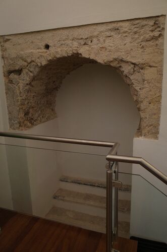 Nicho de la pila norte de la sala caliente del hammam de la calle Baños de Sevilla