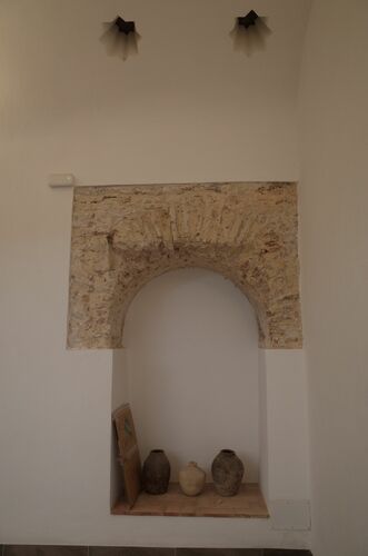 Nicho de la pila sur de la sala caliente del hammam de la calle Baños de Sevilla