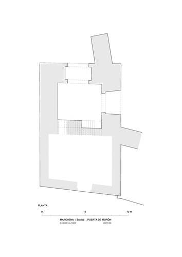 Planta de la puerta de Morón en Marchena