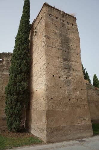 Tercera torre del frente noreste del recinto amurallado de Palma del Río