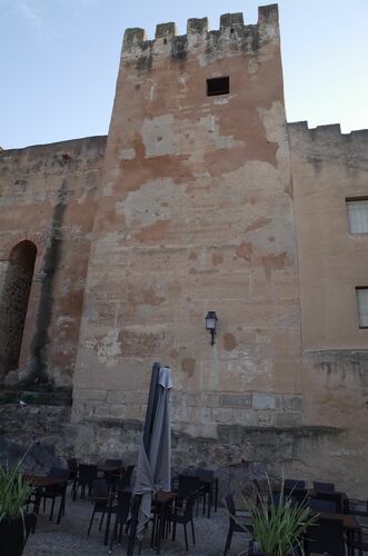 Alzado norte de la torre del horno en Cáceres