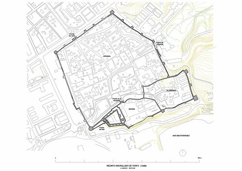 Plano del recinto urbano de Tarifa