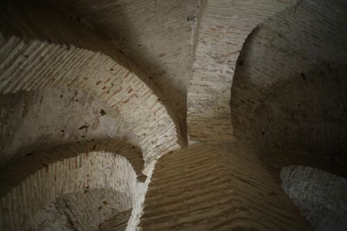 Bóveda de la escalera de la torre octogonal del ángulo sur del alcázar de Jerez