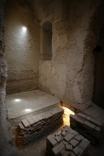 La sala caliente del hammam del alcázar de Jerez