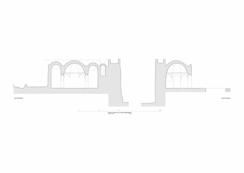 Secciones de la qubba palatina del alcázar de Jerez