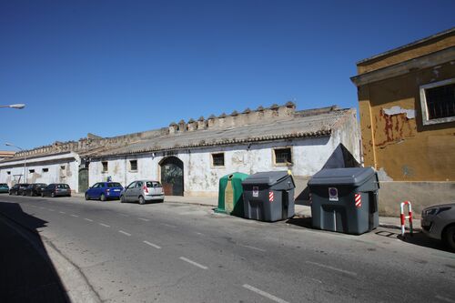 Lienzo de muralla del recinto amurallado de Jerez en la calle del Muro