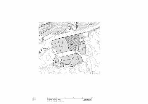 Planta topográfica de La Torre de Orcera