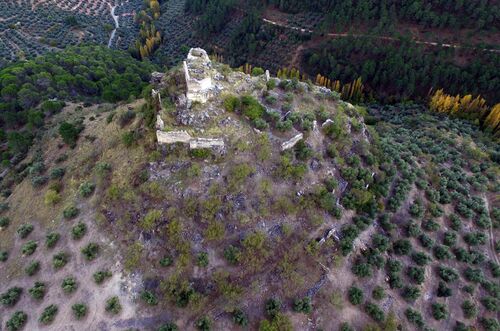 Vista aérea del castillo de la Espinareda