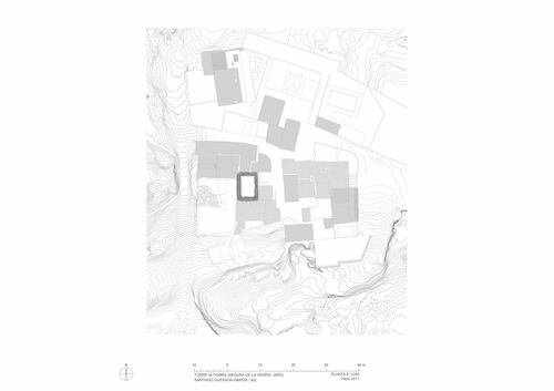 Planta topográfica de la torre de Altamira