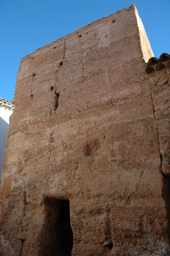 Detalle del frente norte de la torre de El Castillo