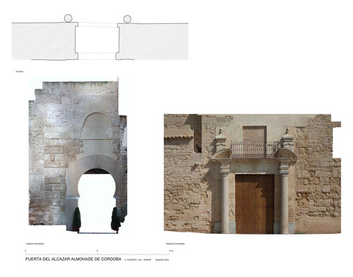 Puerta meridional del alcázar almohade de Córdoba