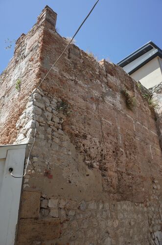 Ángulo del rediente de la muralla sureste de la alcazaba de Gibrañtar