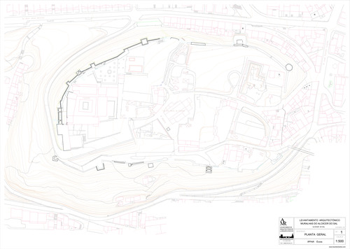 Planta general del recinto amurallado de Alcácer do Sal