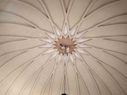 Vista de la cúpula interior de la ermita de San Sebastián