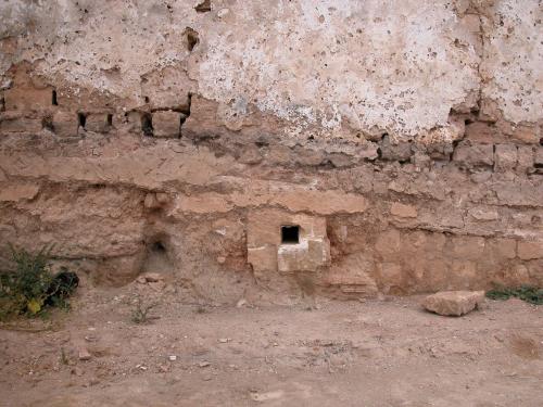 El orificio por el que entraba el agua a la Bab al-Kebir