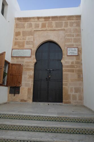 Vista del alminar de la mezquita de la Qasba de Rabat desde el sur