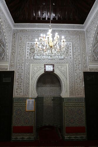 Frente del mihrab de la mezquita de las Qasba de Rabat