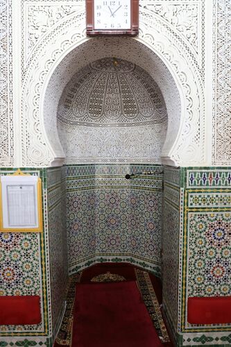 Detalle del mihrab de la mezquita de la Qasba de Rabat