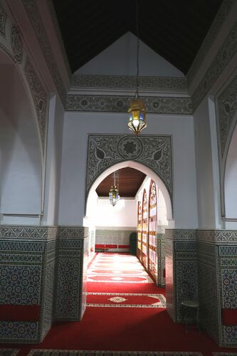 Nave al oeste del patio de la mezquita de la Qasba de Rabat