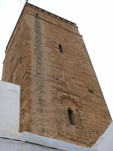 Frente noreste del alminar de la mezquita de la Qasba de Rabat