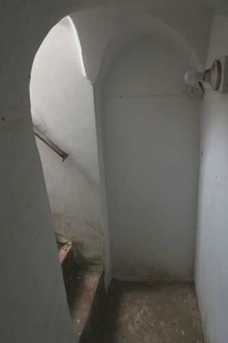 Arranque del último tramo de la escalera del alminar de la mezquita de la Qasba de Rabat