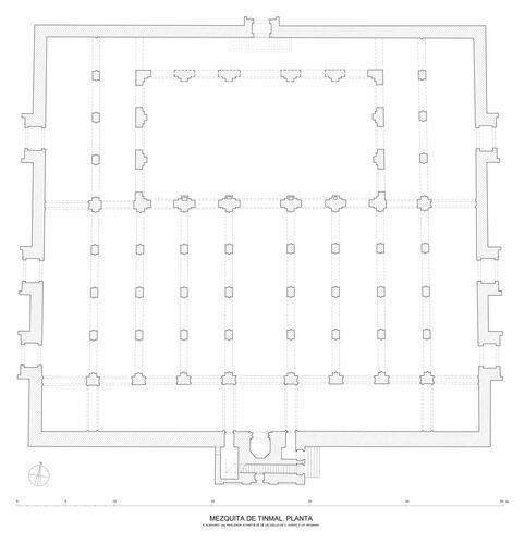 Planta general de la mezquita de Tinmal
