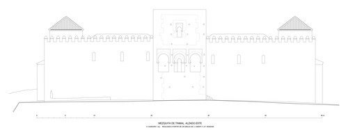 Alzado sur de la mezquita de Tinmal