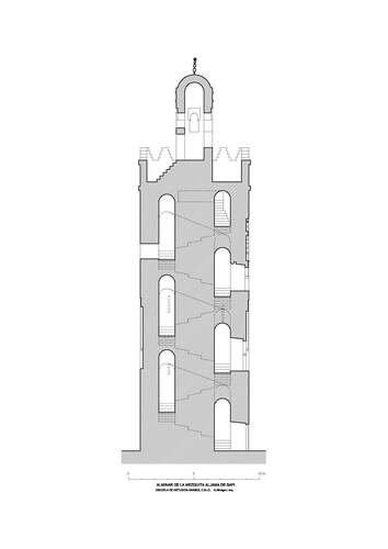 Sección del alminar de la mezquita de Safi