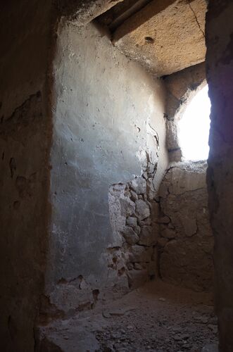 Vista por el interior de una ventana del alminar de la mezquita de Safi 