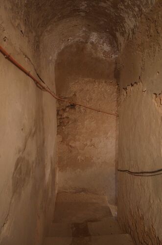 Vista interior de la escalera-rampa del alminar de la mezquita de Safi 