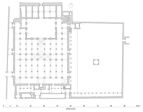 Planta general de la mezquita de Taza